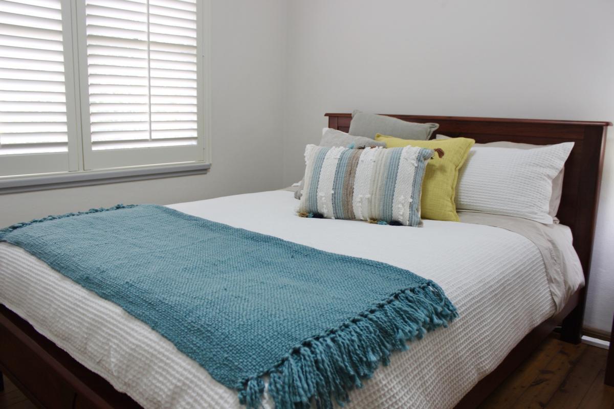 Queen Bed in Bedroom 1