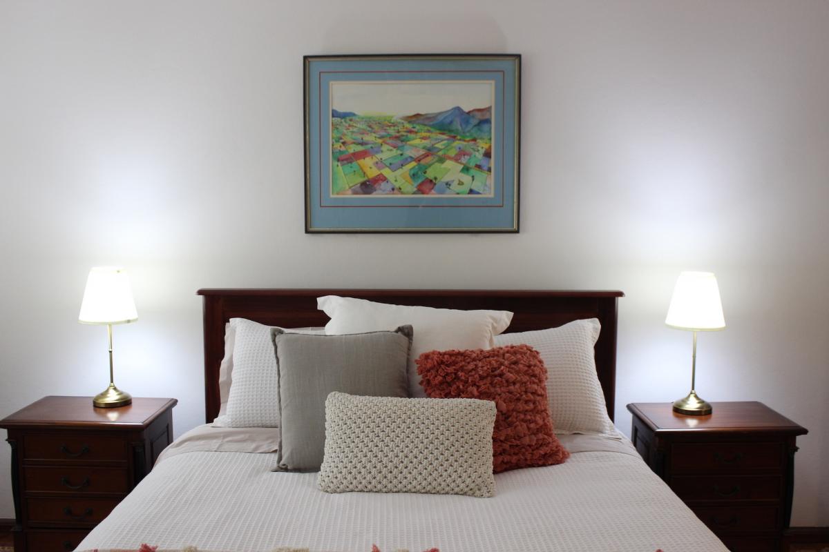 Queen Bed in Bedroom 3 - Parents Retreat has a portable cot and single sofa bed